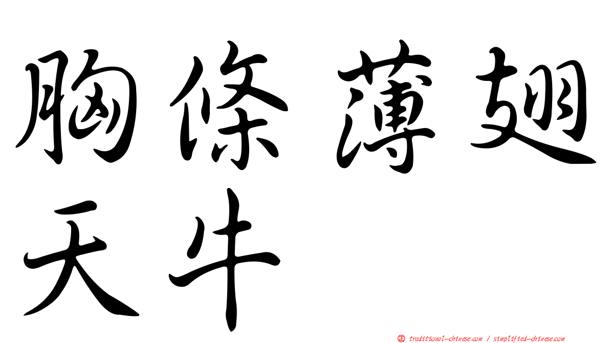胸條薄翅天牛