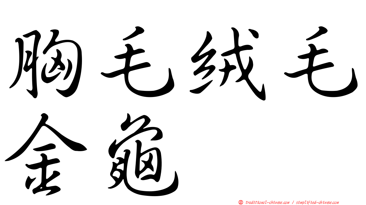 胸毛絨毛金龜