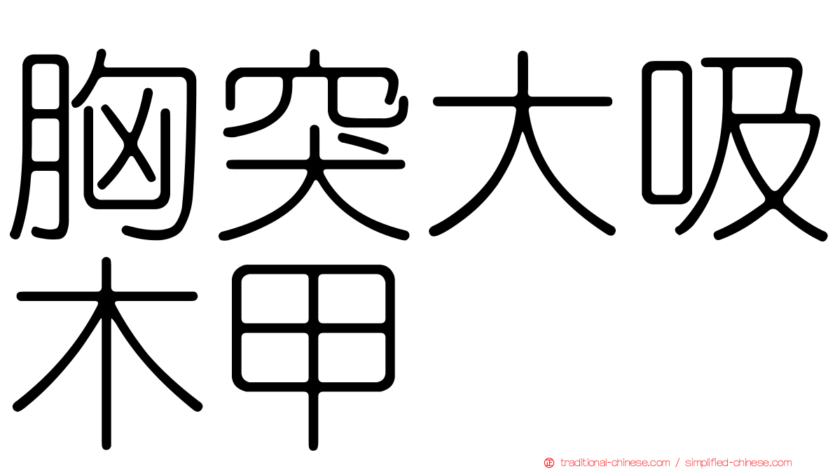 胸突大吸木甲