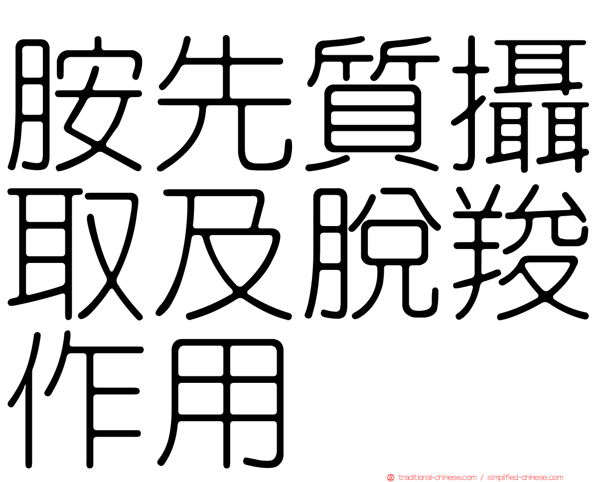 胺先質攝取及脫羧作用