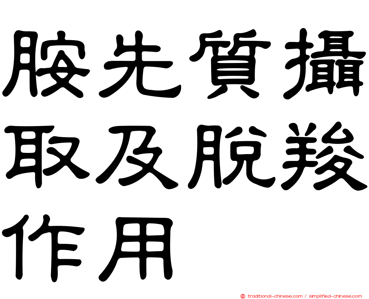 胺先質攝取及脫羧作用