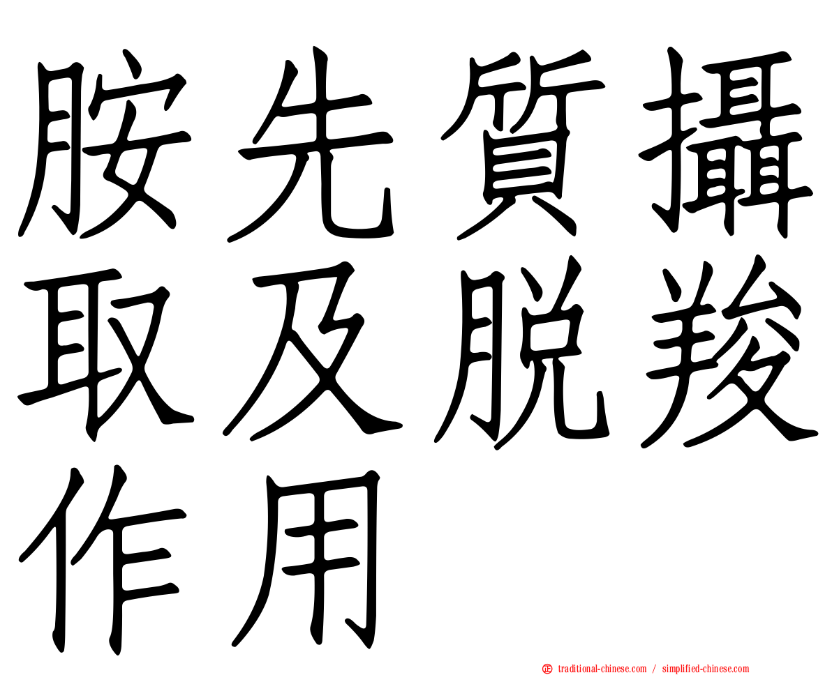 胺先質攝取及脫羧作用