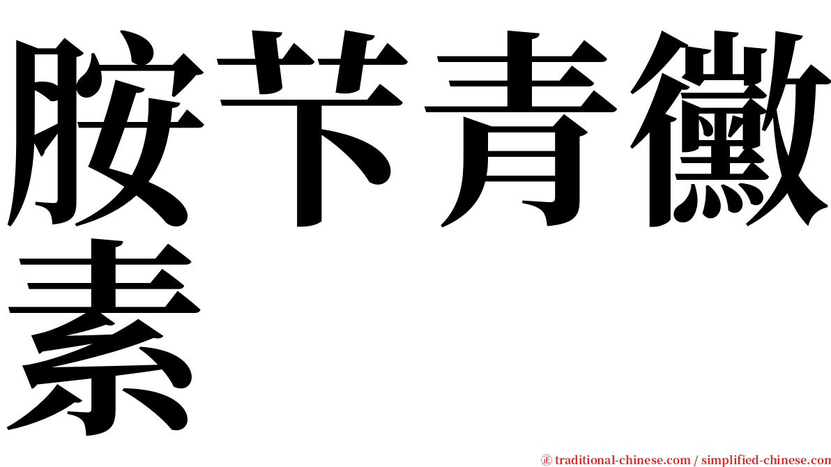胺芐青黴素 serif font