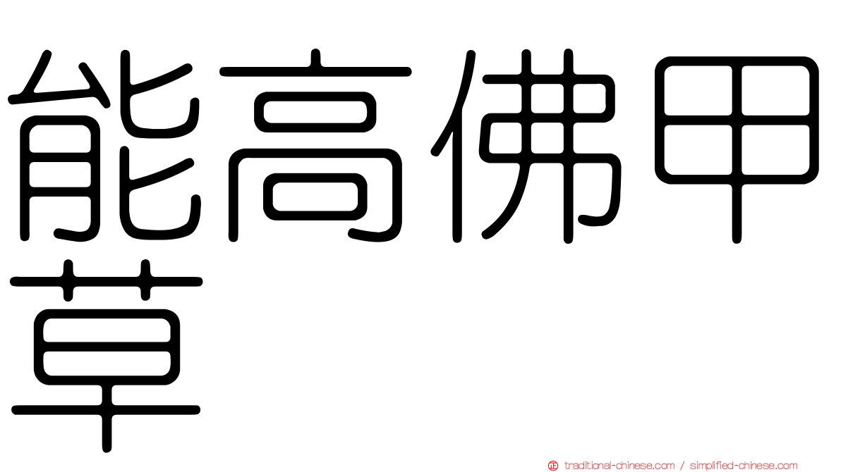 能高佛甲草