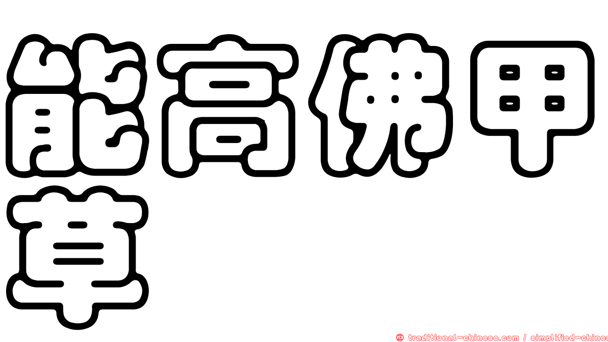 能高佛甲草