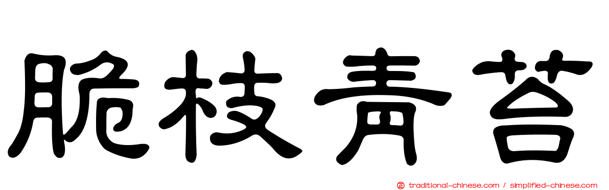 脆枝青苔