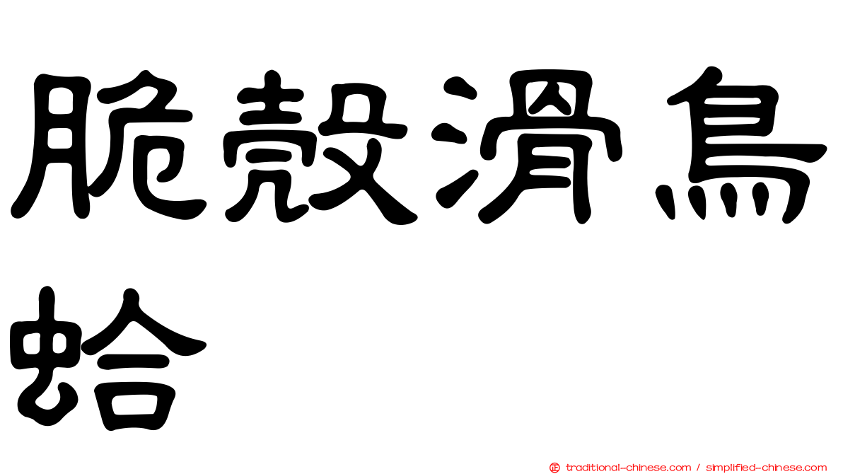 脆殼滑鳥蛤