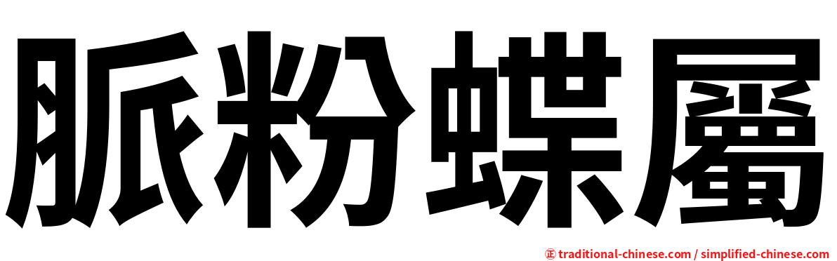 脈粉蝶屬