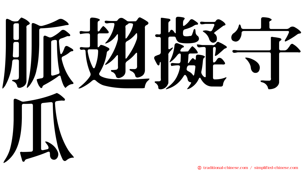 脈翅擬守瓜