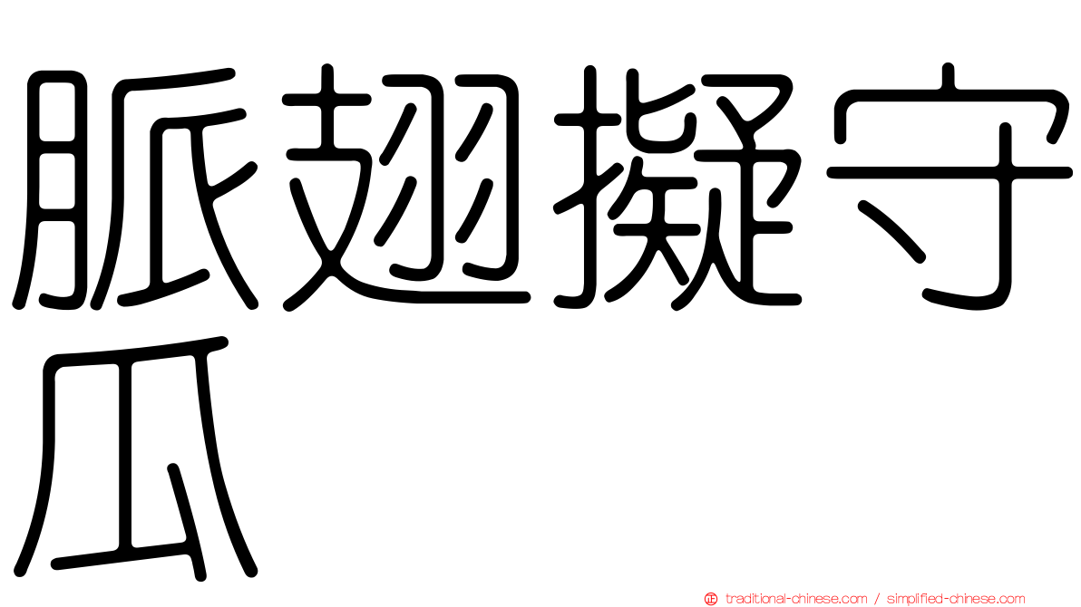 脈翅擬守瓜