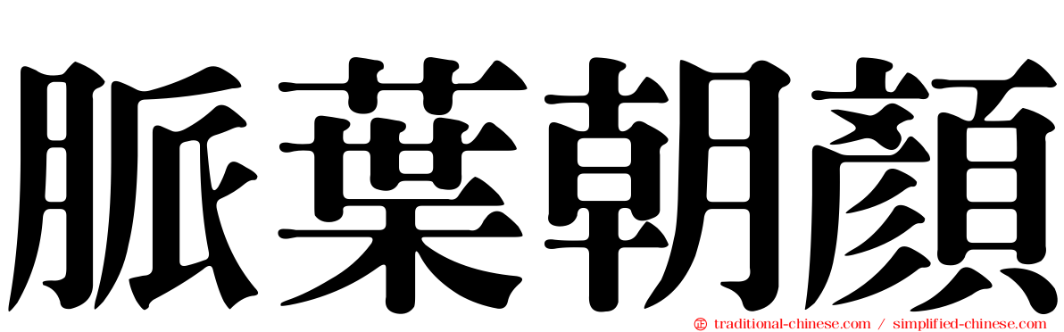 脈葉朝顏