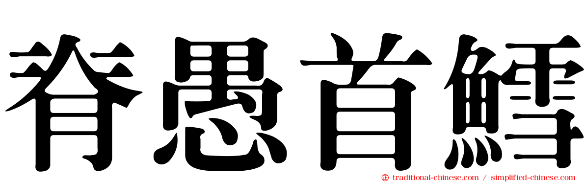 脊愚首鱈