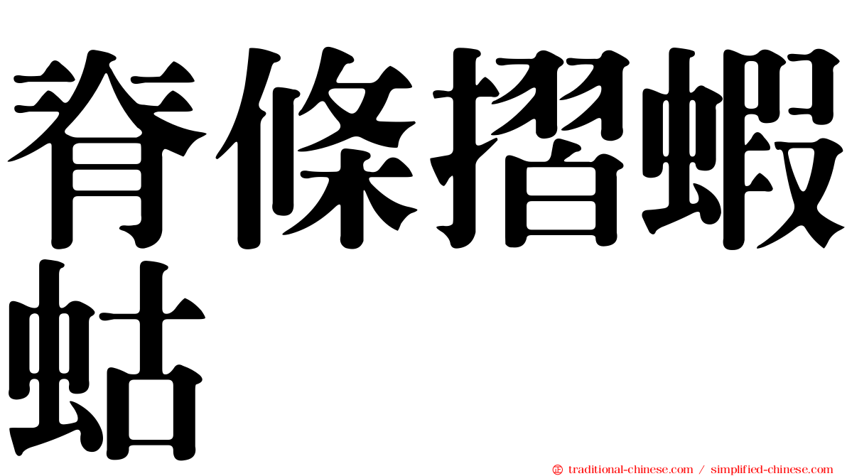 脊條摺蝦蛄