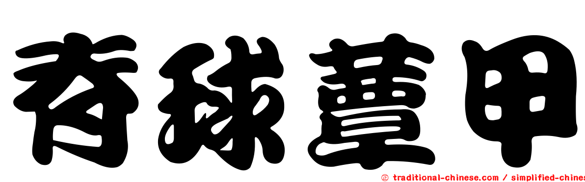 脊球蕈甲