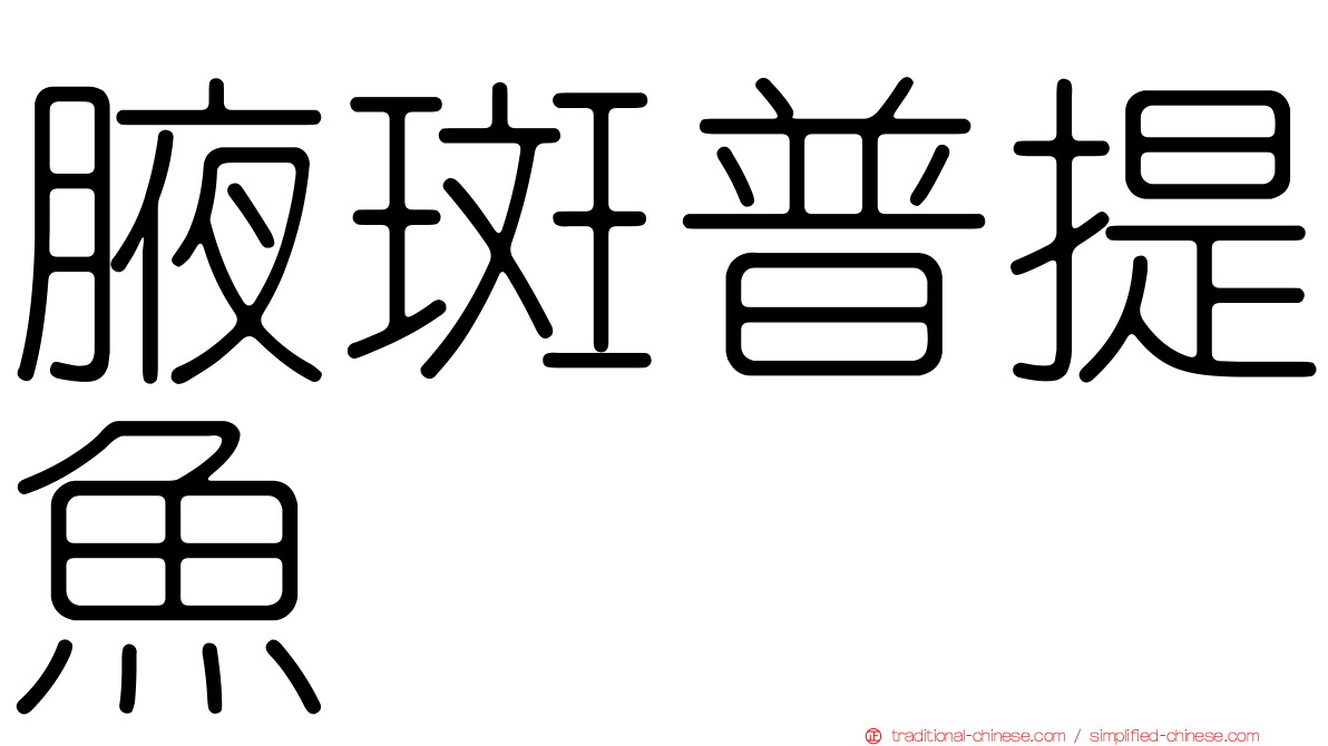 腋斑普提魚
