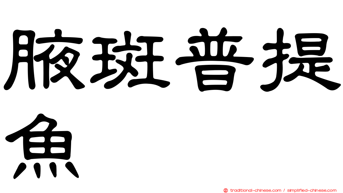 腋斑普提魚