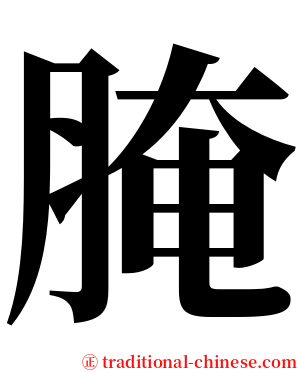 腌 serif font