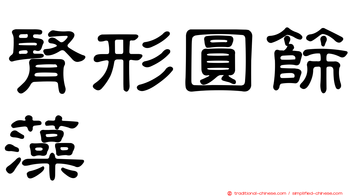 腎形圓篩藻