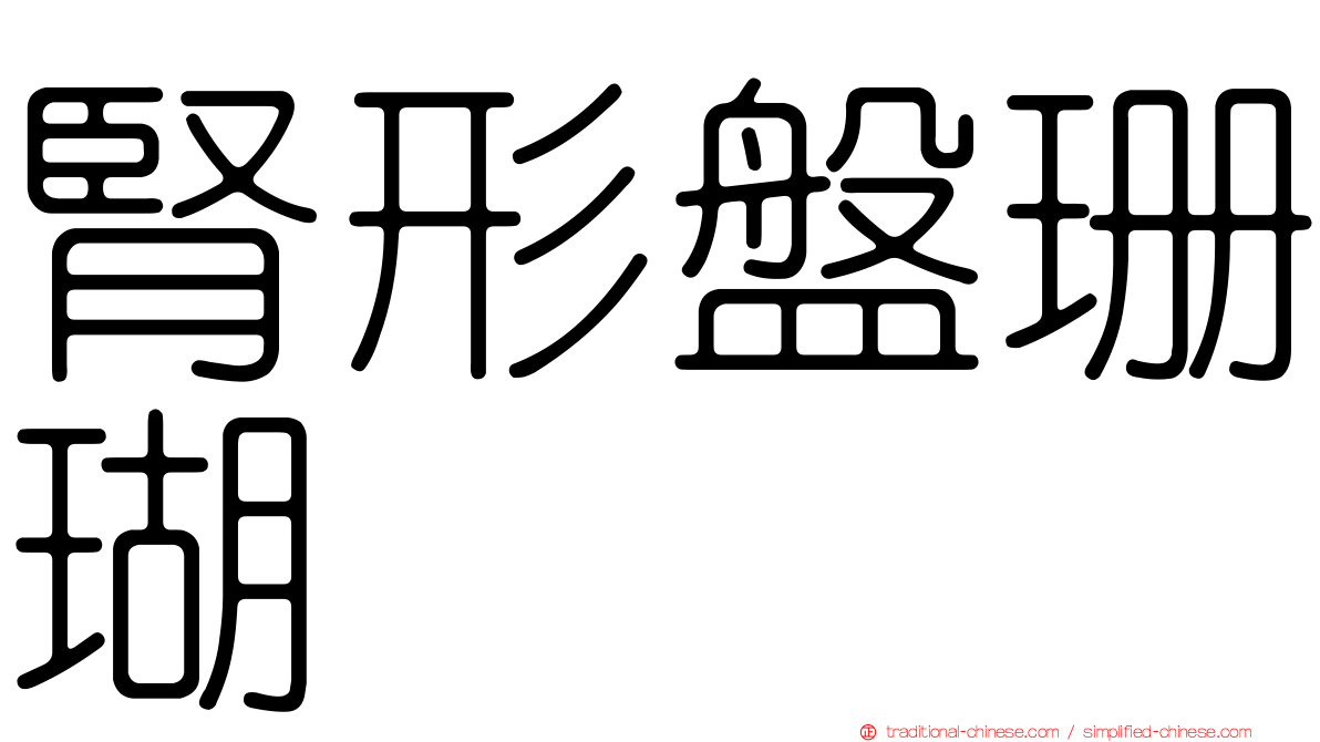 腎形盤珊瑚