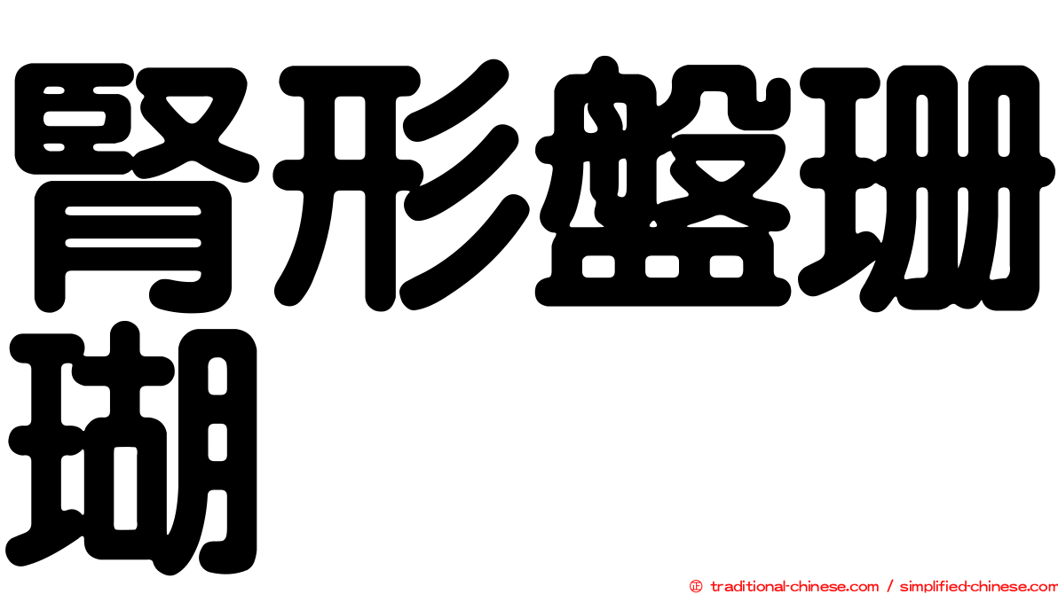 腎形盤珊瑚