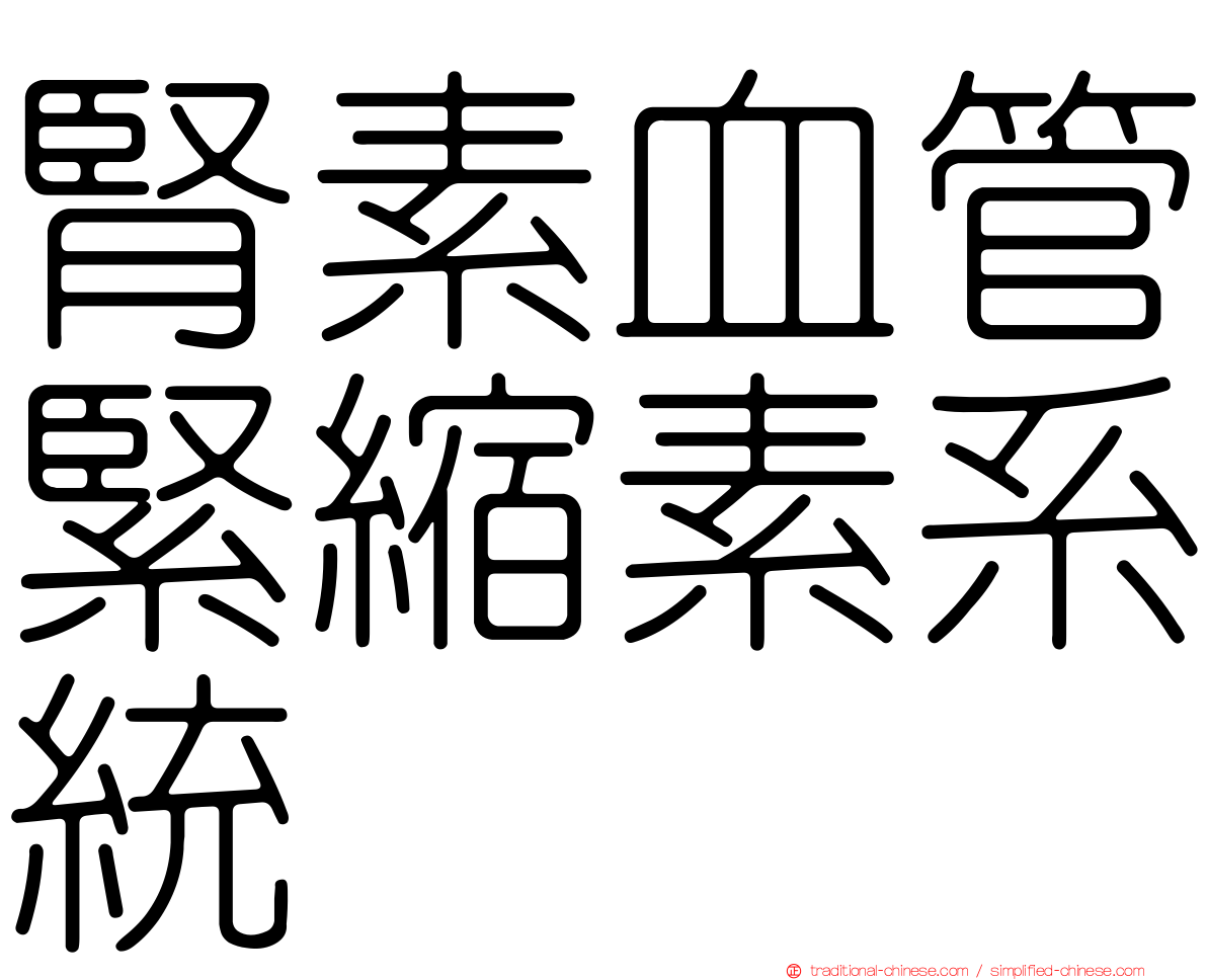 腎素血管緊縮素系統