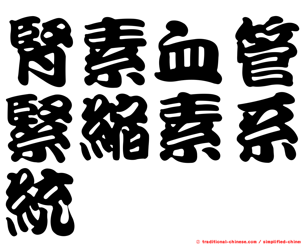 腎素血管緊縮素系統