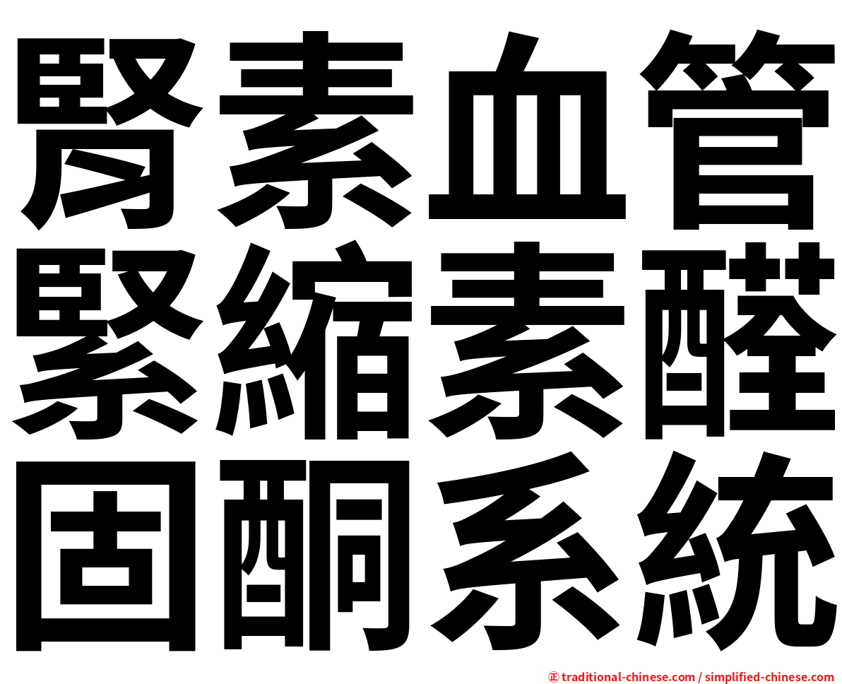 腎素血管緊縮素醛固酮系統