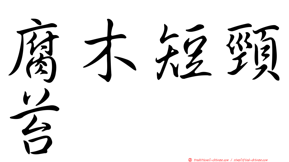 腐木短頸苔