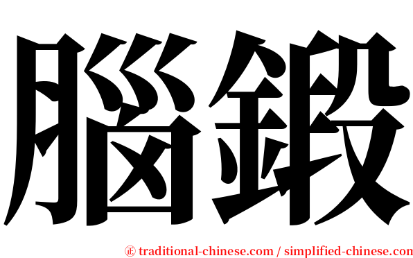 腦鍛 serif font