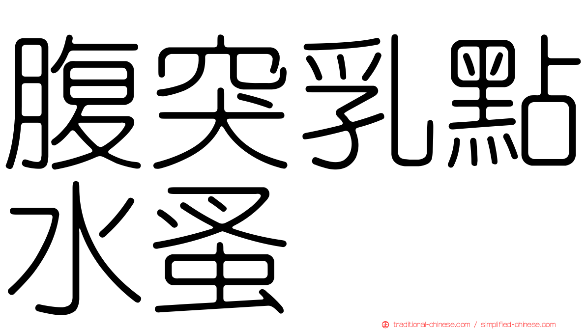 腹突乳點水蚤