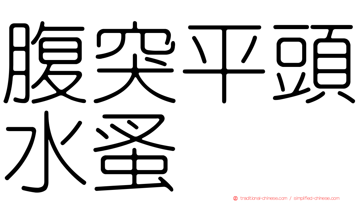 腹突平頭水蚤