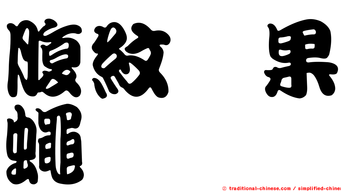 腹紋菇果蠅