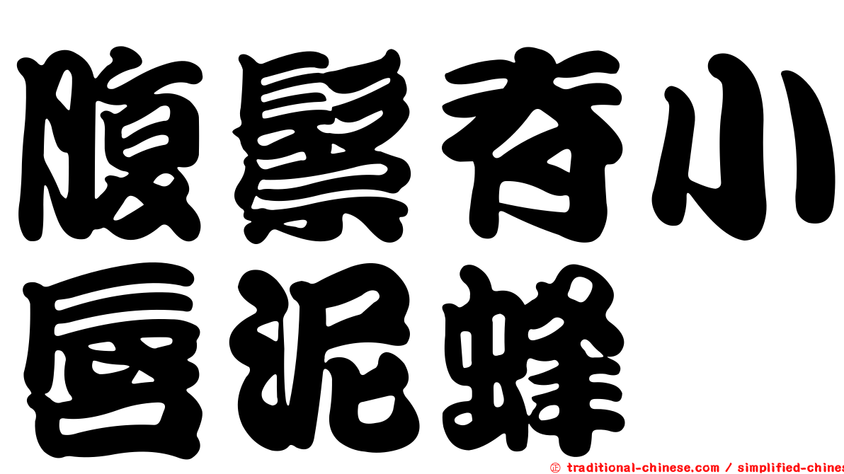 腹鬃脊小唇泥蜂