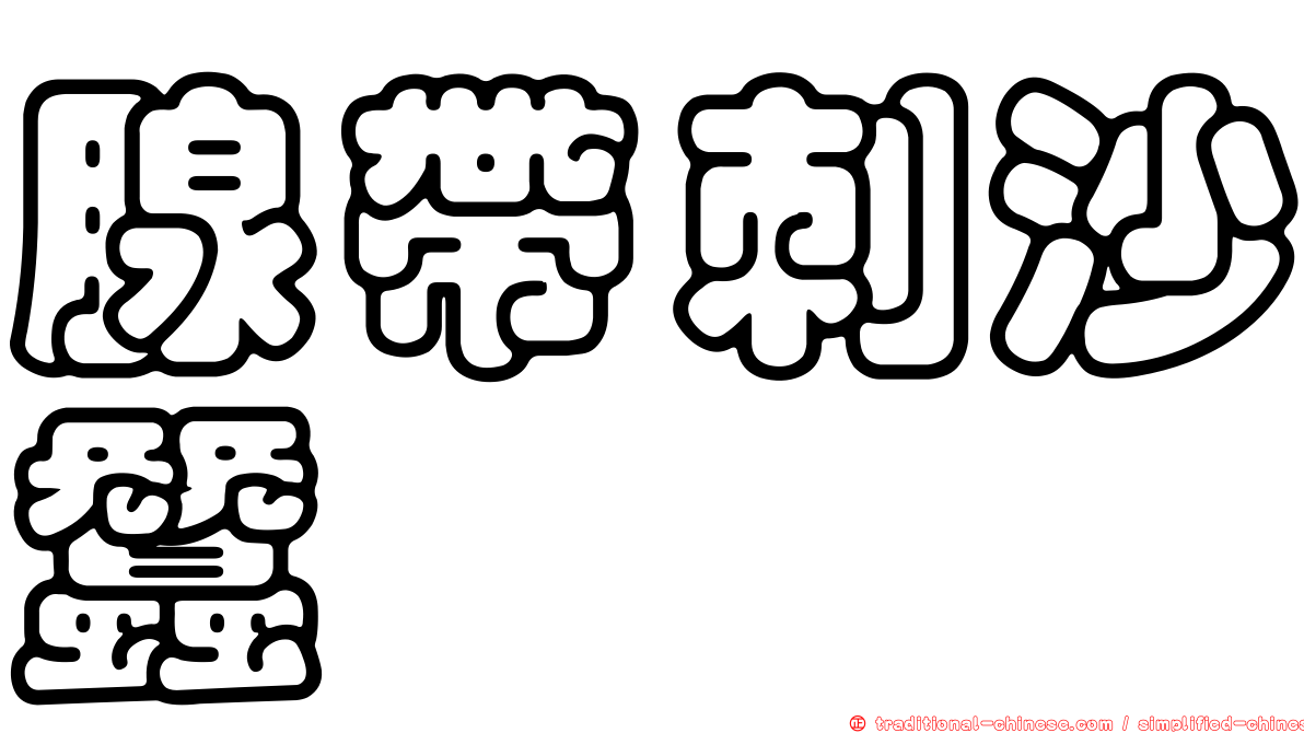 腺帶刺沙蠶