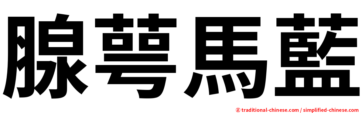 腺萼馬藍