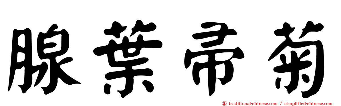腺葉帚菊