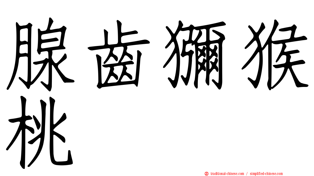 腺齒獼猴桃