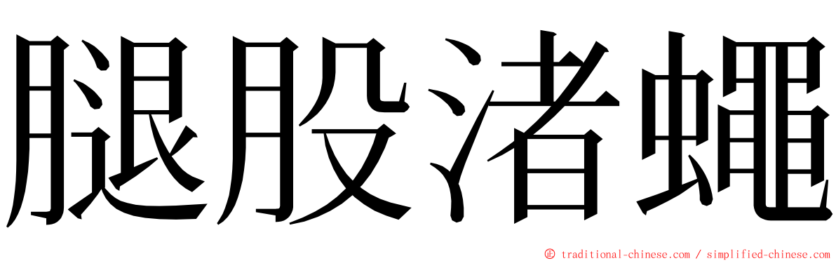 腿股渚蠅 ming font
