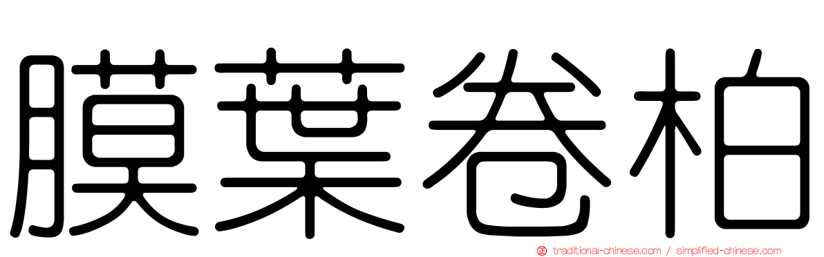 膜葉卷柏