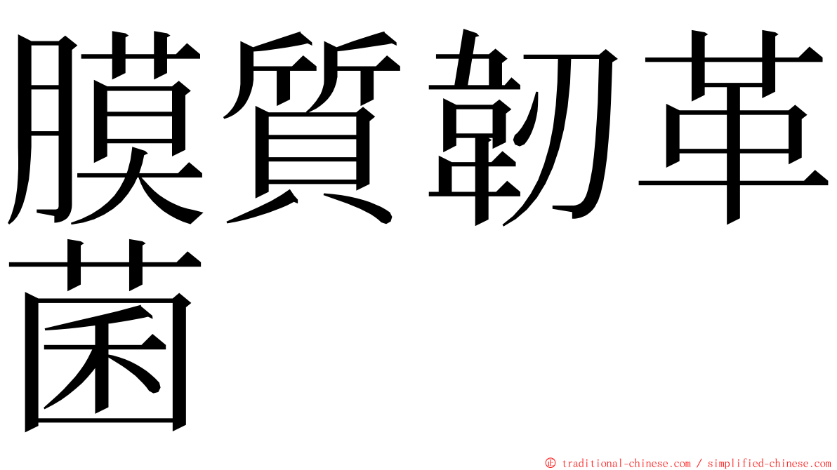 膜質韌革菌 ming font