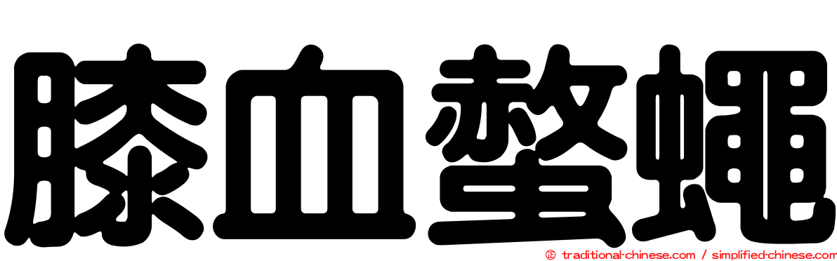 膝血螫蠅