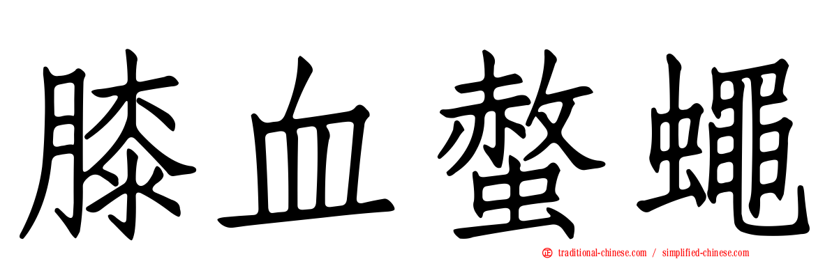 膝血螫蠅