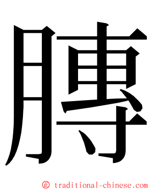 膞 ming font