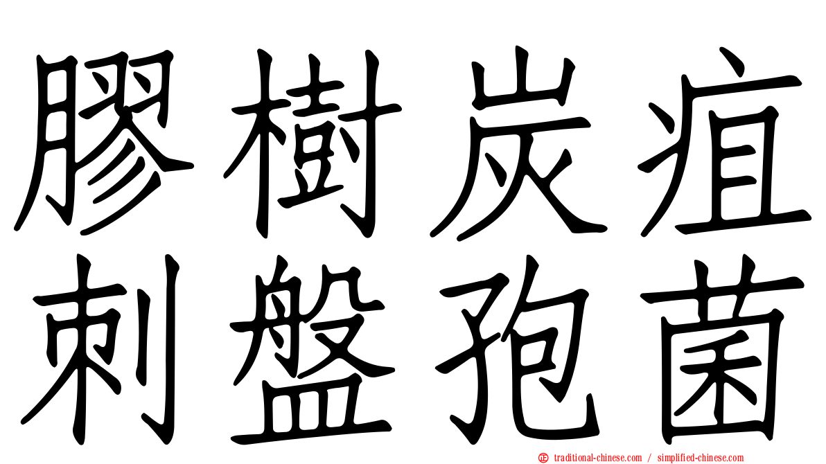 膠樹炭疽刺盤孢菌
