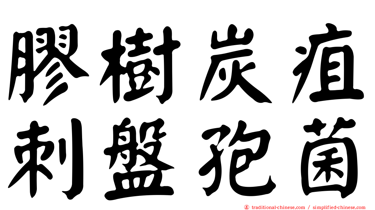 膠樹炭疽刺盤孢菌