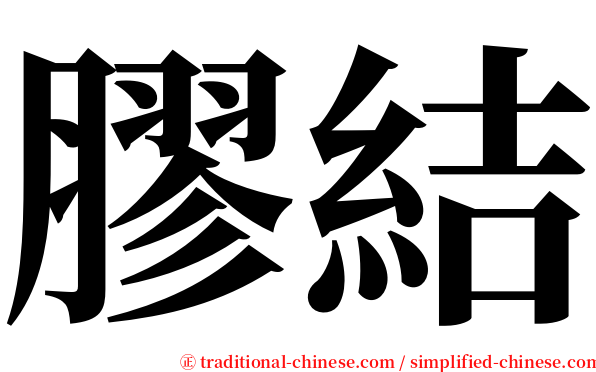 膠結 serif font