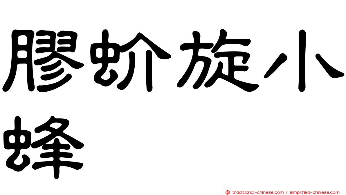 膠蚧旋小蜂
