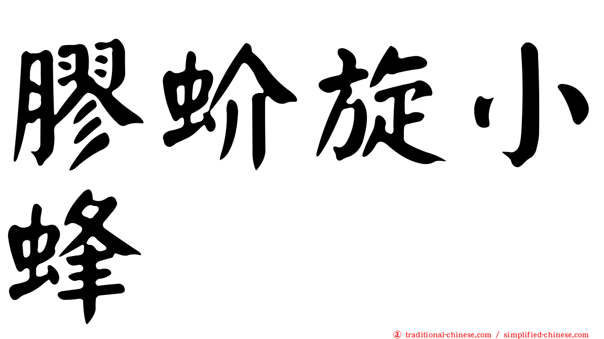 膠蚧旋小蜂