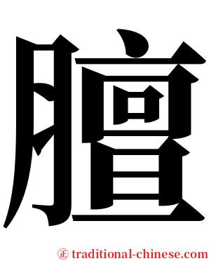 膻 serif font
