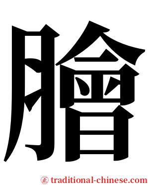 膾 serif font